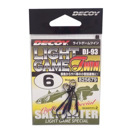 KATSUICHI DJ-93 Light Game Twin Hook #6 Fish Hook