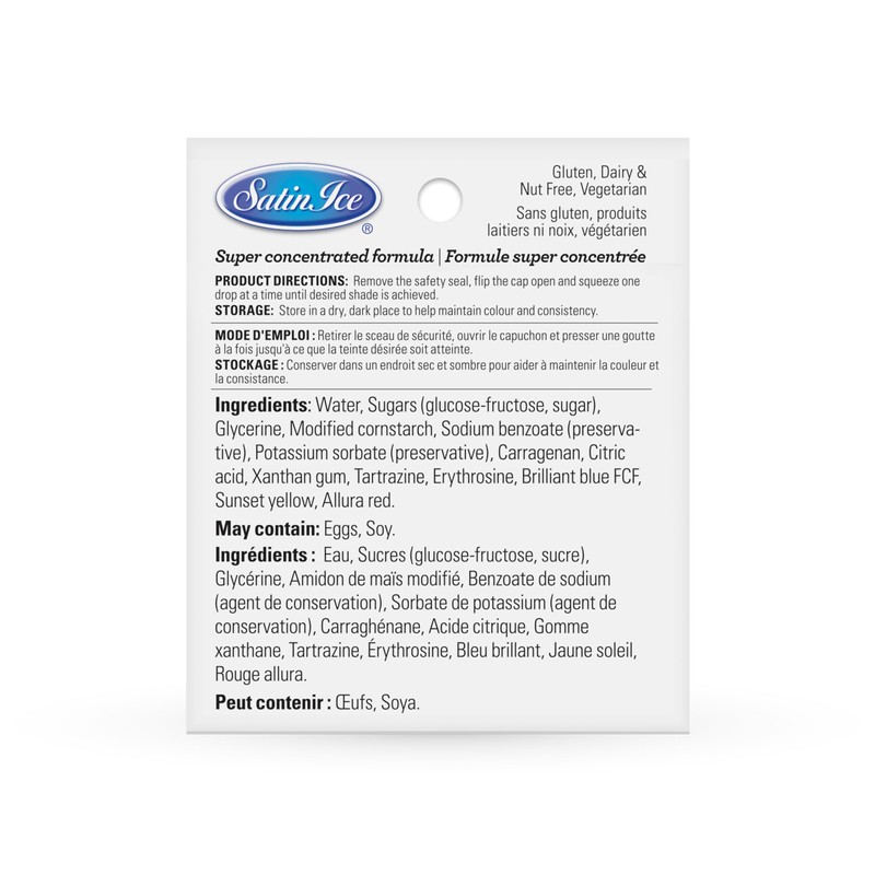 Satin Ice Food Color Liquid Gel Kit, 3.1 fl oz,