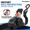 Retractable Ratchet Straps, 1763lb Break Strength Self Retracting Ratchet Straps
