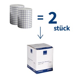 ABENA ABENA Fixierpflaster 10 m x 2,5cm Rolle, Weiss, Verpackt 2 Stück, Wundpflaster, Rollenpflaster, Heftpflaster, Pflasterrolle Wundverband, Klebepflaster, Medizinisches Klebeband, Wundkleber