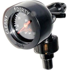 Jandy Valve R0357200 Gauge Air Release Teledyne Laars Pressure Gauge, Air Release Valve CL CV DEL DEVJandy, 1/4" mpt, 0-60psi, Back