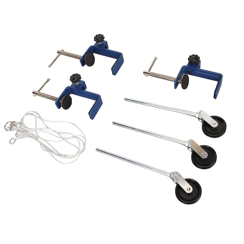 Table Mounting Clamp Reinforced Metal Plastic Pulley Multi Purpose Metal