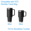 40 oz Tumbler Replacement Lid Compatible with YETI Rambler 40