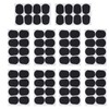 80Pcs Sax Mouthpiece Pad Silicone Black Cushion Patches Wind Instrument