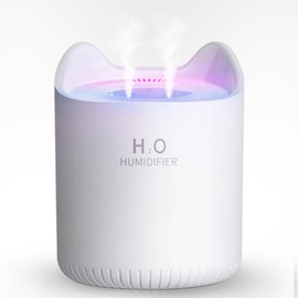 Difusor de Aceites Esenciales,Humificador de aromaterapia,Difusor de Aromas para Casa,Purificador de Ambiente,Capacitad 3L,Luz Ultravioleta Colorida, 