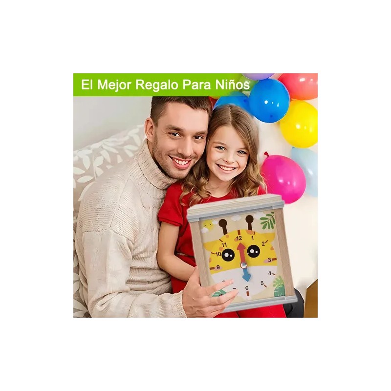 Cubo Actividades Montessori Educativo 7 En 1 Con Laberinto