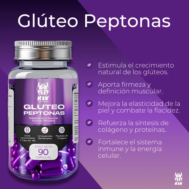 Creatina Monohidratada 1kg Glteo Peptonas Kiv 90 Cps