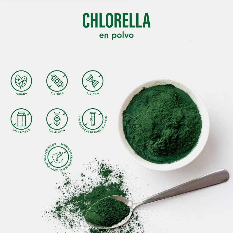 Chlorella Orgánica En Polvo 1 Kg Vizana Nutrition