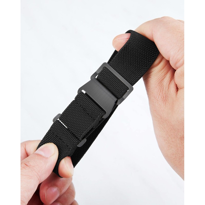 BINLUN Replacement Watch Band, Elastic Nylon Fabric, Waterproof, Military Strap,
