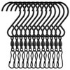 FEPITO 12 Pack Swivel Hooks Clips Wind Spinner S Hook