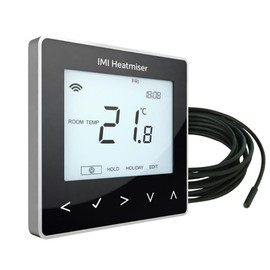 LavaTap – Heatmiser NeoStat-e V3 Smart Thermostat Black WiFi Programmable Thermostat for Electric Underfloor Heating Digital Room Thermostat Smart Home Temperature Controller