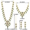 Aheli Traditional Gold Plated Bridal Necklace Set with Tikka and