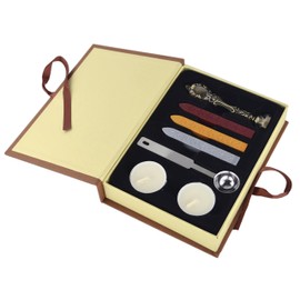 Samyo Creative Romantic Stamp Maker Classic Old-Fashioned Style Brass Color Wax Seal Sealing Stamp Vintage Antique Alphabet Initial Letter Set - (Letter U)