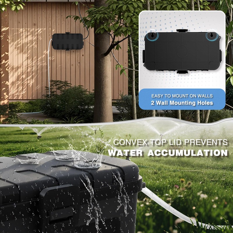 Flemoon [2 Pack] Outdoor Electrical Box Waterproof, Medium Weatherproof Electrical