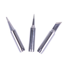 Bleiou 10pcs+Iron casing /lot Lead-free Solder Iron Tip 900M-T For 936 SAIKE ATTEN AOYUE KADA YIHUA Soldering Rework Station Iron