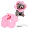 Pet Recovery Collar Adjustable Lightweight Prevent Licking Sunflower Shape Cute