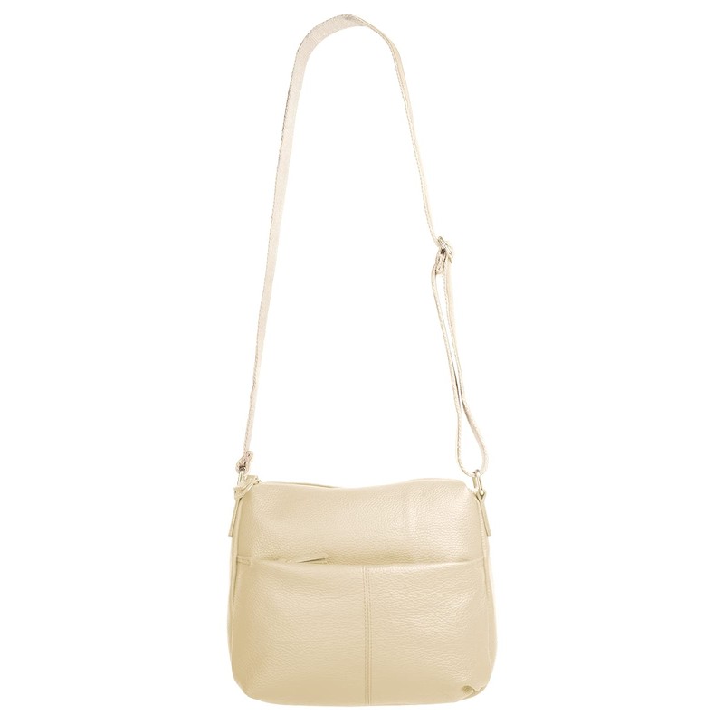 Samantha Look Women's Genuine Leather Shoulder Bag, Made in Italy,
