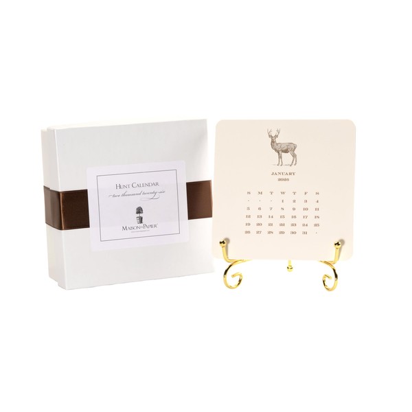 SHADE TREE GREETINGS Hunt 2026 Desk Calendar with Easel for