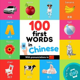 100 first words in chinese: Bilingual picture book for kids: english / chinese with pronunciations (Learn Chinese)