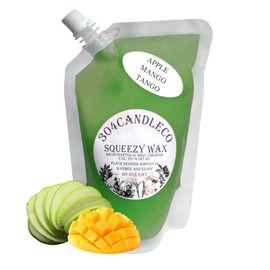 304CandleCo Large Squeeze Wax Melt Candle - 50 SCENTS! - Highly Fragrant & Hand-Crafted - Easy Mix & Match - American Made - Perfect for Wax Warmers (3oz, Apple Mango Tango)