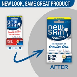 NEW-SKIN New-Skin Sensitive Skin Hypoallergenic Liquid Bandage for Minor Cuts and Scrapes, 0.3 Ounce (Packaging May Vary)