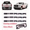 Auto Overlay GLOSS BLACK 2019+ GMC SIERRA LETTER EMBLEM 1500