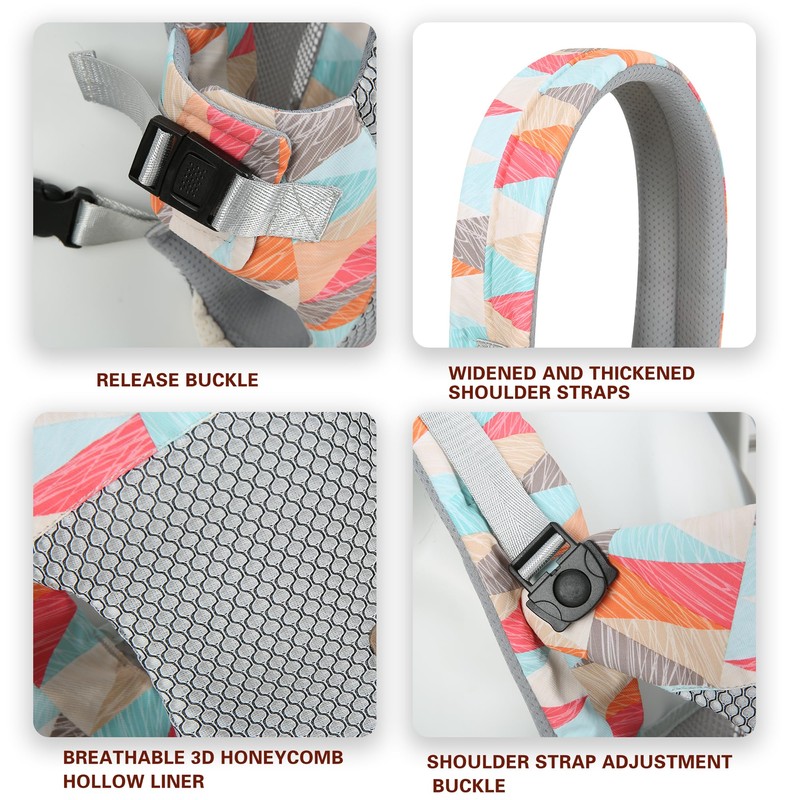 Baby Carrier for Newborns, Ergonomic Baby Belly Carrier, Back Carrier,