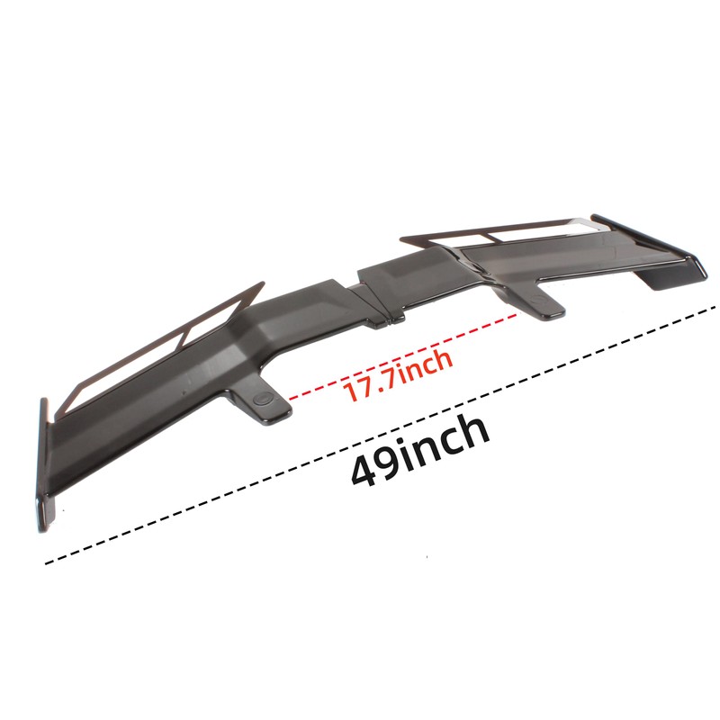 Rear Window Roof Spoiler Wing Gloss Black Compatible with for