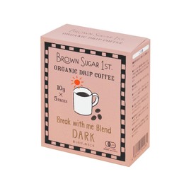 Organic Coffee Dark Blend Drip (Organic, No Chemical Seasoning, No Sugar, 100% Natural, Brown Sugar First)