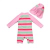 ADAVERANO Baby Girls Sunsuits/Swimsuits UPF 50+ One Piece L/S Rashguards