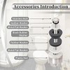 Universal Toilet Seat Hinge Bolts Kit, Heavy Duty Toilet Bolts,