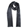 Royal Silk Dashing Black Silk Aviator Scarf Pure 100% Silk