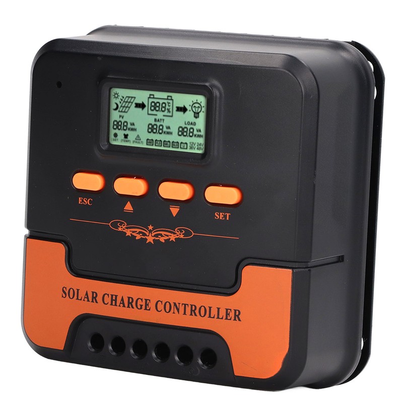 Solar Charge Controller 12V 24V MPPT LCD Display 5V 3A