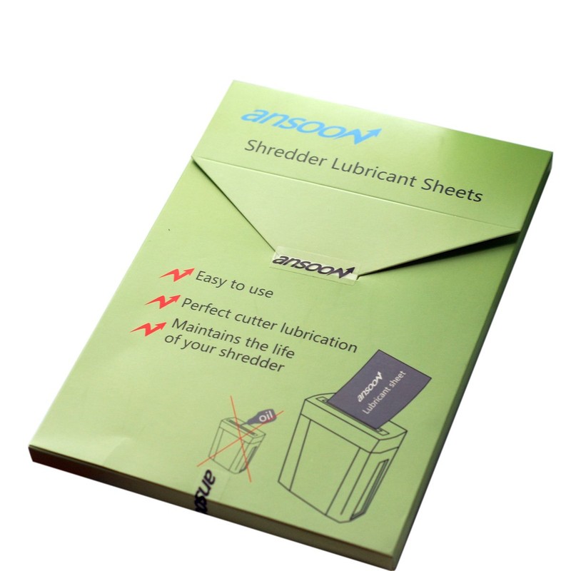 Ansoon Paper Shredder Lubricant Lubricating Sheets, Paper Shredder Oil Sharpening