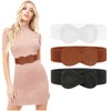 WERFORU Women's Wide Elastic Waist Belt Elegant Fashionable Stretch Waist