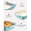 DOWAN 9x13-inch Baking Dish, Deep Casserole Dishes for Oven, Lasagna
