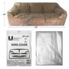 Uboxes Sofa Protective Poly Covers, 152 x 45 in, 1