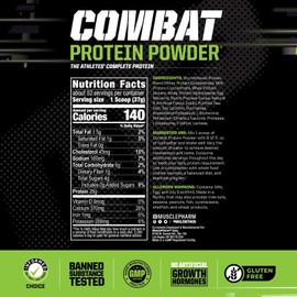 MusclePharm Combat Protein Powder  - 4 lb, 52 Servings, Chocolate Milk