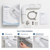 Ultra-Slim Bidet Attachment for Toilet Seats – Non-Electric Dual Nozzle