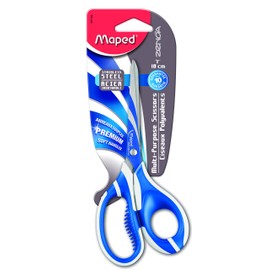 Maped Zenoa Premium Soft Handle Multi-Purpose Scissors, Adult, 7 Inch, Right Handed, Assorted Colors (597149)