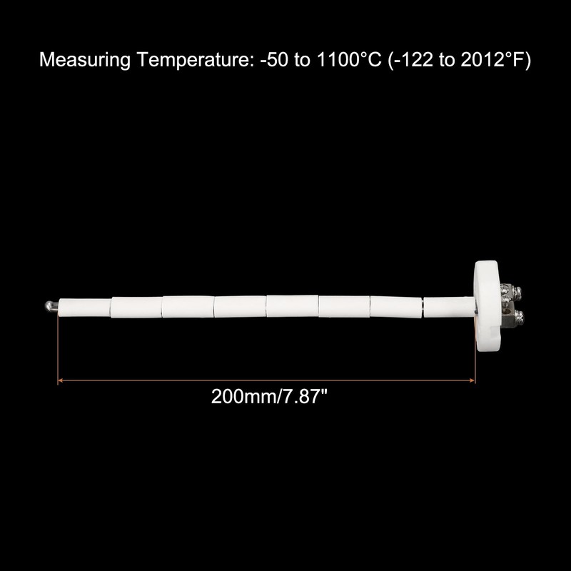 MECCANIXITY K Type Ceramic Kiln Furnace Probe Thermocouple Sensor for