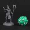 Half-Orc Wizard Miniature, 28mm Scale, DND Pathfinder