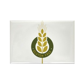 CafePress Gluten Free Magnets Rectangle Magnet, 3"x2" Refrigerator Magnet