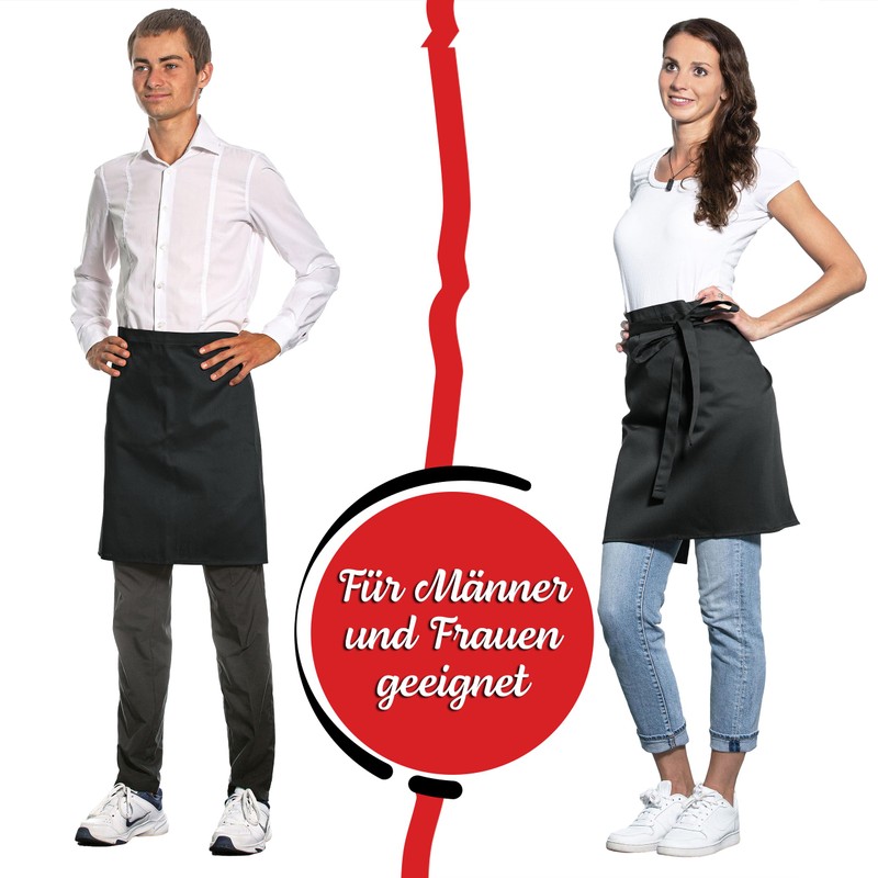 ZOLLNER Bistro Apron 65% Polyester, 35% Cotton, 95 x 100