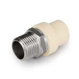 (Pack of 10) EFIELD 1/2"CPVC CTS Slip X 1/2" Stainless Steel Male NPT Adapter Fittings