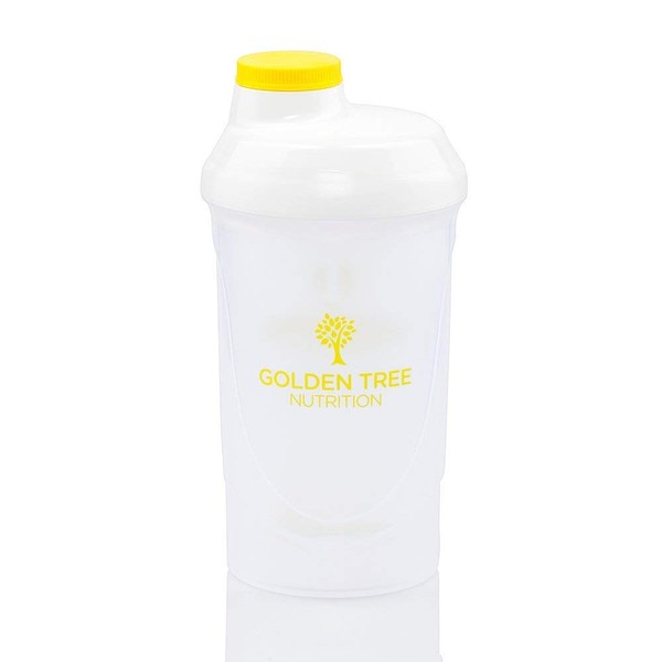Shaker protéiné 600ml - Golden Tree Wave - Sans BPA et sans DEHP - 100% étanche