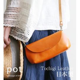 Belt Specialty Store Belt Lab BLPT0072 Women's Shoulder Bag, Small, Cross-body Shoulder Pouch, Smartphone Pochette, Tochigi Leather, Cute, Natural Plush, Cowhide, Made in Japan, Mini Bag, Valuables
