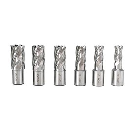 GVHAKG M2al Kernbohrersatz, 12, 14, 16, 18, 20, 22 Kernbohrer und Zentrierbohrer Schnitttiefe 30mm（7 teilig)