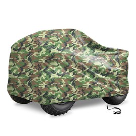X AUTOHAUX Camouflage Waterproof ATV Cover Rain Sun Protector Quad Bike 4 Wheelers Full Cover XXXL for Polaris for Honda for Can-Am for Yamaha 250-1000CC (100.8 x 43.3 x 47.2 Inch)