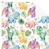 WRAPAHOLIC Dinosaur Baby Shower Wrapping Paper - Mini Roll -